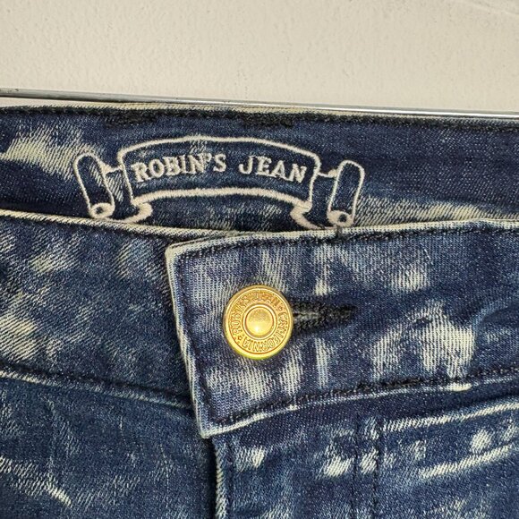 Robin's Jean Women's VTG Biker Wings Swarovski Crystal Red Low Rise Jeans Sz 32 - Picture 4 of 11